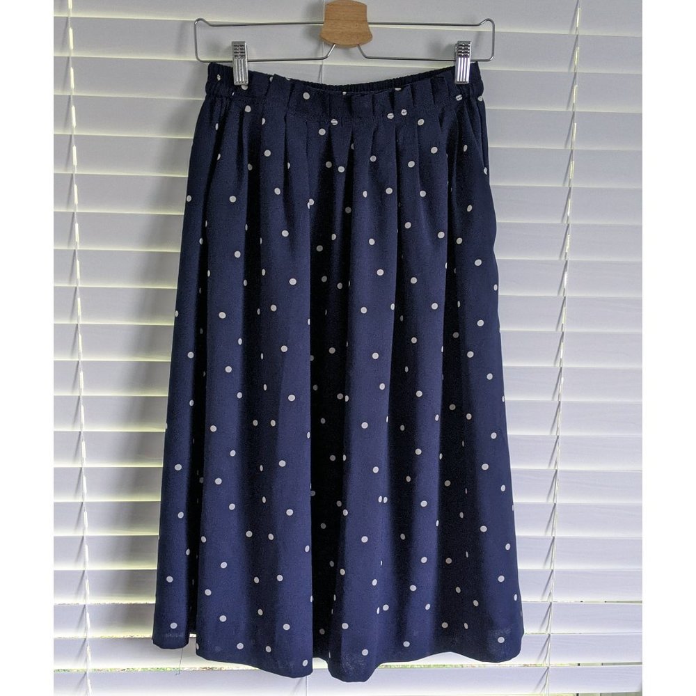 J.Crew Midi Polka Dot Skirt